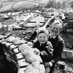 David Dawson (4th Generation) & Ben Dawson aged 5, the 6th generation in Cornwall in 1995.